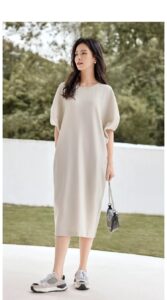 Comfortable cocoon shaped dress