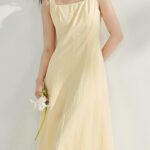 French square collar camisole dress