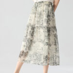 100% Mulberry Silk National Style Half Skirt