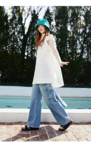 French style design shirt, summer solid color shirt