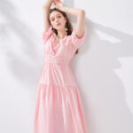 CHIU · SHUI Gentle and Sweet Wind V-neck Dress