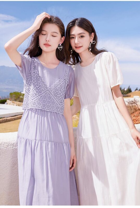 香影X.YING 度假风背心+连衣裙两件套