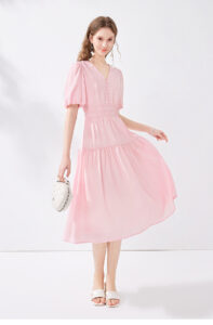 CHIU · SHUI Gentle and Sweet Wind V-neck Dress