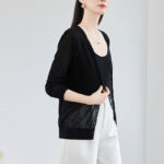 OSA Spring/Summer New Ice Silk Knitted Sweater Shawl