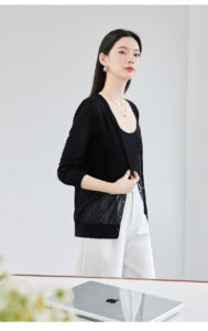 OSA Spring/Summer New Ice Silk Knitted Sweater Shawl