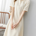 SENTUBILA Classic Shirt Collar Dress