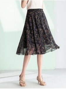 SAITU 100% Mulberry Silk Half Skirt