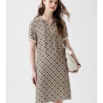 Leisure style mulberry silk straight tube skirt and silk dress