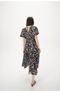 LILY Lazy Bubble Sleeve Dress