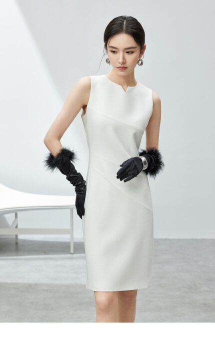 SENTUBILA small V-neck sleeveless dress