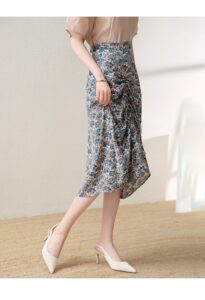 SISUOON Design Printed Half Skirt