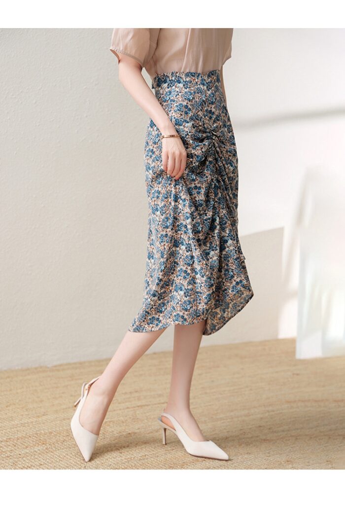 SISUOON Design Printed Half Skirt