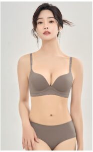 Spiral top cup one-piece seamless breathable bra