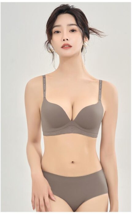 Spiral top cup one-piece seamless breathable bra