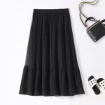 SAITU 100% Mulberry Silk Half Skirt
