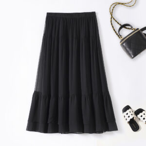 SAITU 100% Mulberry Silk Half Skirt
