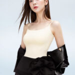 Black Swan vest women's one-piece with chest cushion, no need to wear underwear