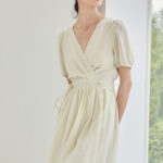 V-neck dress women's new summer dress casual versatile dress