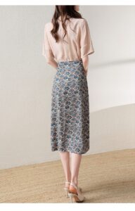 SISUOON Design Printed Half Skirt