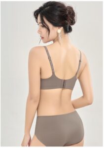 Spiral top cup one-piece seamless breathable bra