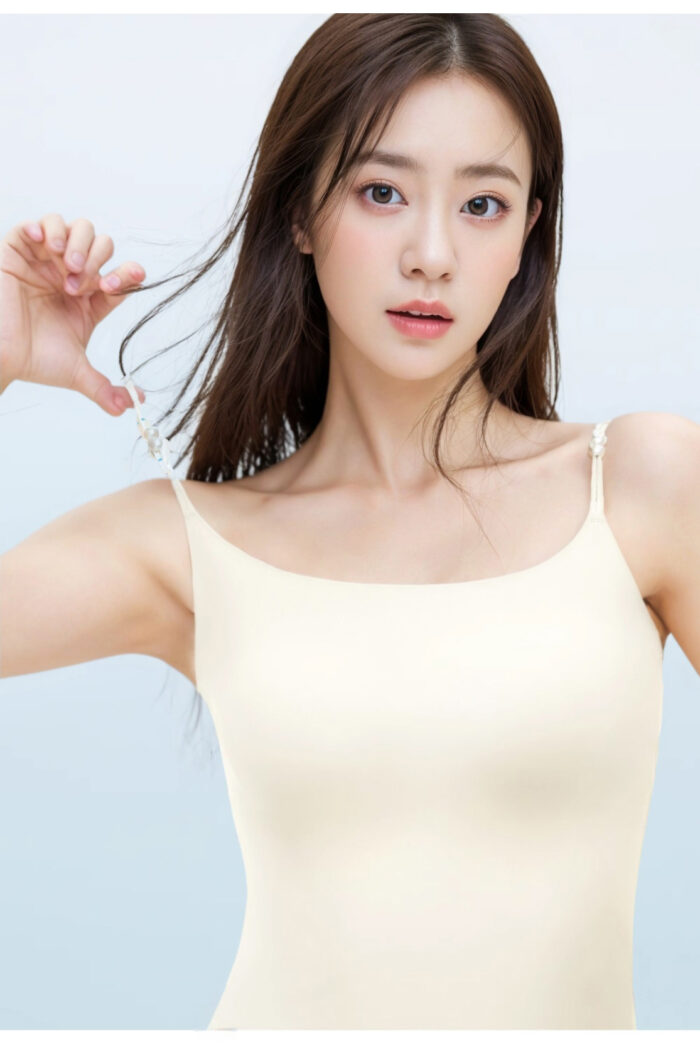 Black Swan vest women's one-piece with chest cushion, no need to wear underwear
