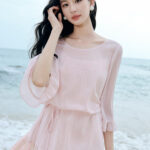 CHIU · SHUI Fashion Strap Dress Temperament Top Set