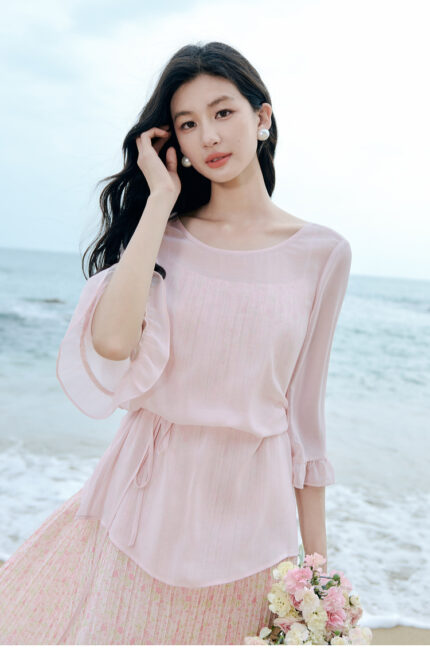 CHIU · SHUI Fashion Strap Dress Temperament Top Set
