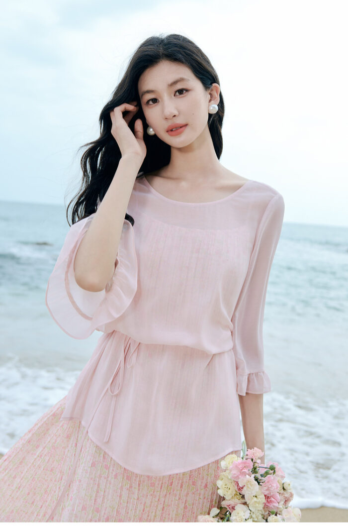 CHIU · SHUI Fashion Strap Dress Temperament Top Set