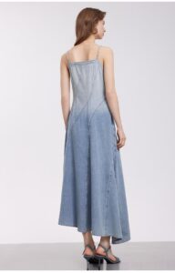 ELLE retro style denim skirt for women in summer