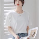 10A Antibacterial Tianzhu Cotton Ice Silk Three proof Short sleeved T-shirt