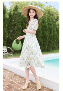 X. YING Fresh Tulip Printed Dress