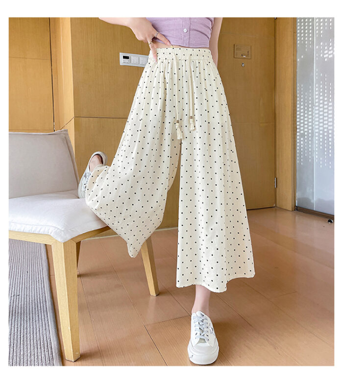 Summer polka dot half skirt pants
