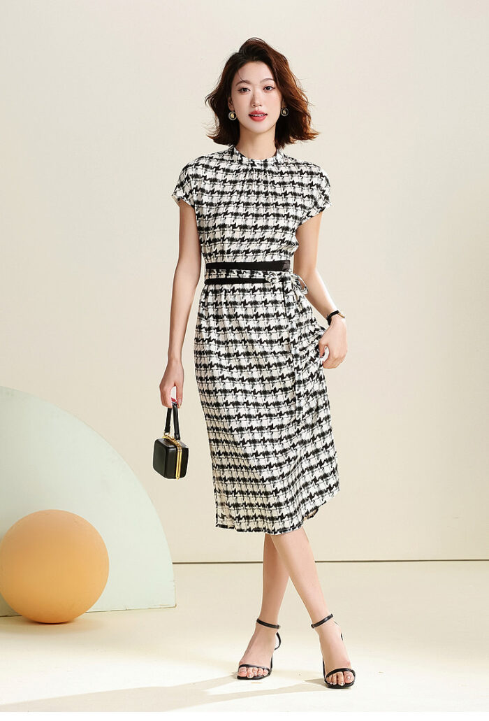 SAITU silk mulberry dress