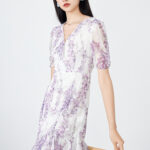 CHIU · SHUI Elegant Bubble Sleeve Dress