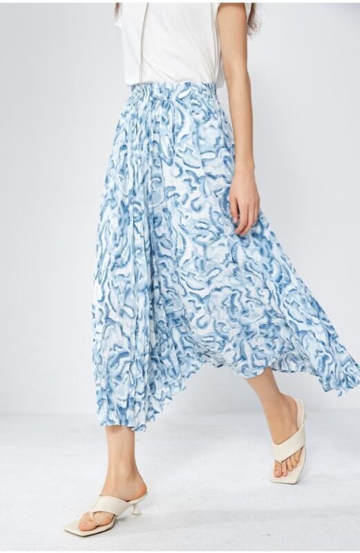 Básica House adelgaza falda estampada en letra a