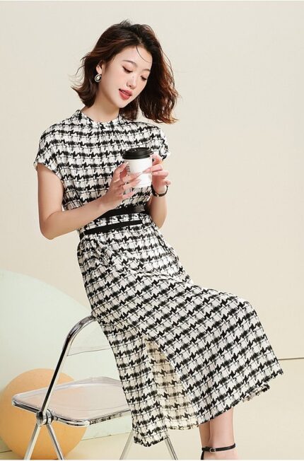 SAITU silk mulberry dress