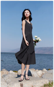 X. YING waist cinched sleeveless vest dress