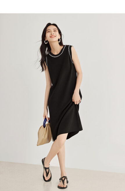 Duibai Little Fragrant Knitted Sweater Dress