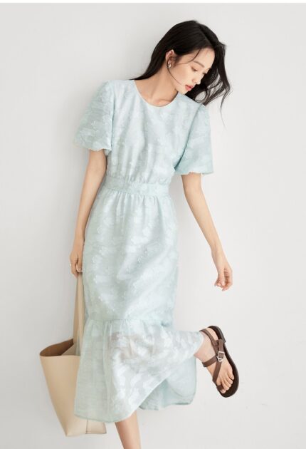 Duibai Romantic Jacquard Dress