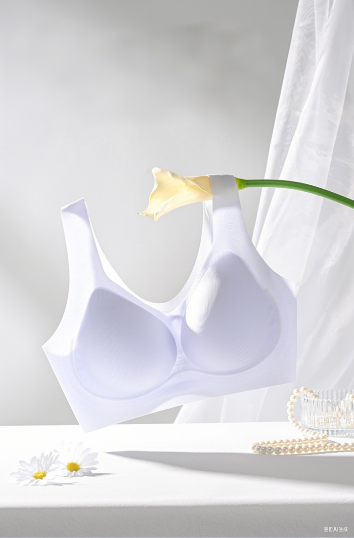 GUJIN lingerie women's non steel ring gathering seamless 7A antibacterial bra