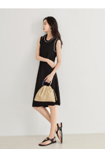 Duibai Little Fragrant Knitted Sweater Dress