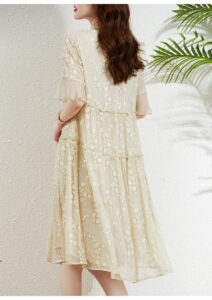 Silk printed dress