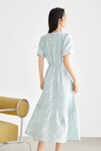 Duibai Romantic Jacquard Dress
