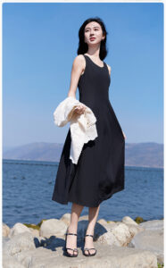 X. YING waist cinched sleeveless vest dress