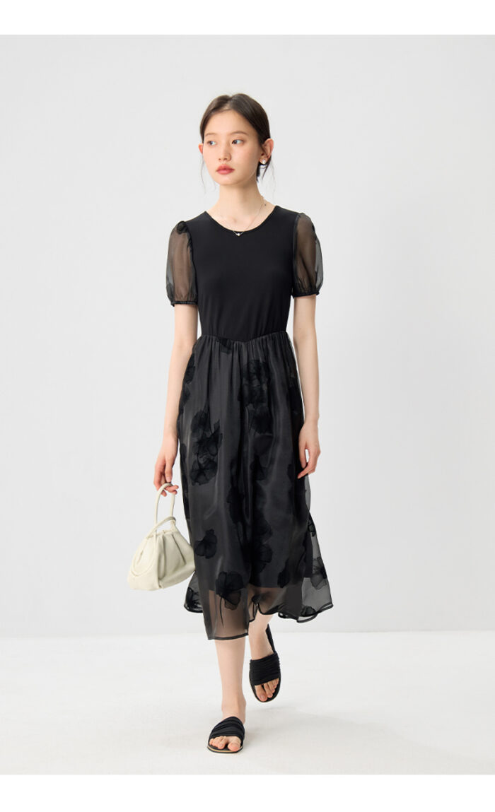 Ziqiao French short slimming dress