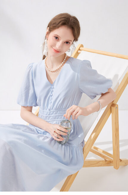 Gentle and Sweet Wind V-neck Dress