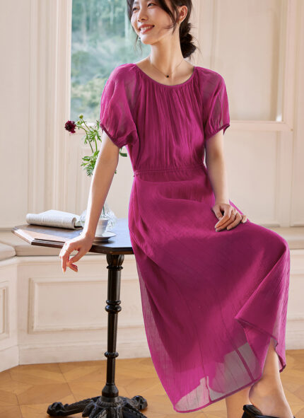 Summer loose and slimming A-line skirt