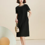 SAITU high-end small fragrant style mulberry silk dress