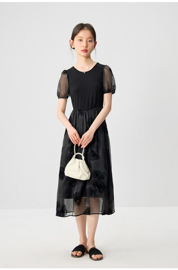 Ziqiao French short slimming dress