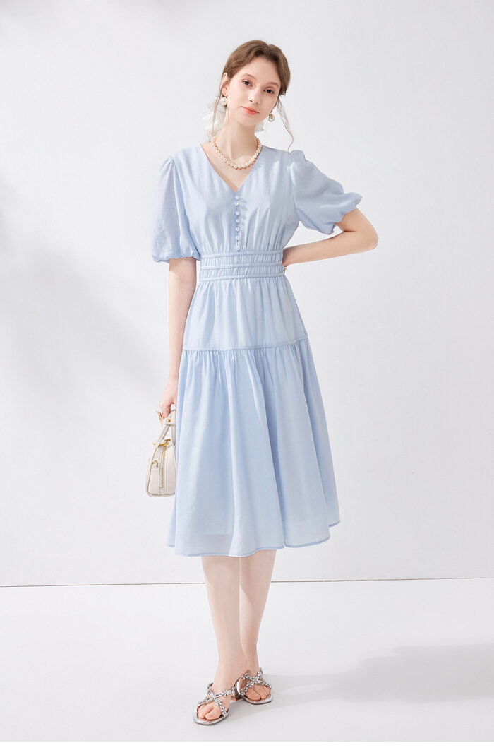 Gentle and Sweet Wind V-neck Dress